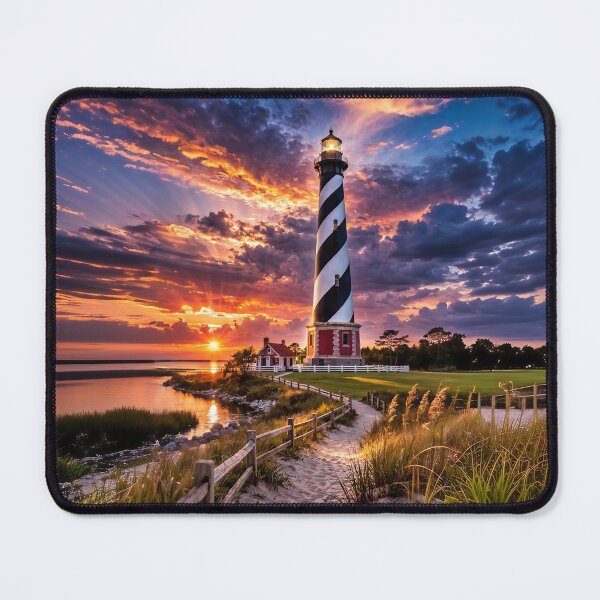 Item preview, Lighthouse at Sunset designed and sold by ArtPixs.
