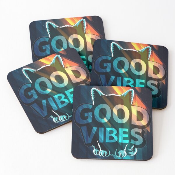 Item preview, The cat with good vibes, lively and colorful designed and sold by Good-Vibes-Off.