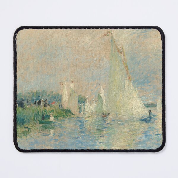 Item preview, Regatta at Argenteuil by Pierre-Auguste Renoir: Serene Impressionist River Scene designed and sold by artofuniverse.