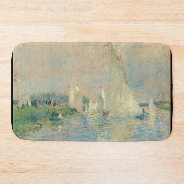 Item preview, Regatta at Argenteuil by Pierre-Auguste Renoir: Serene Impressionist River Scene designed and sold by artofuniverse.