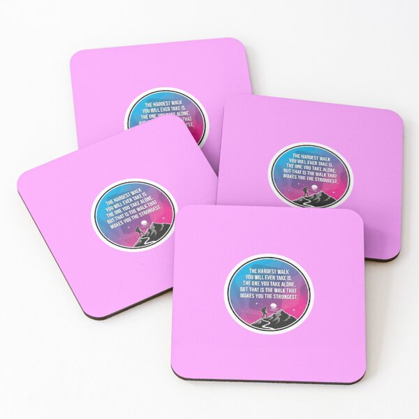 Item preview, Hardest Walk Alone Makes You Strongest Mountain Sticker designed and sold by Scro-Ciob-Shop.