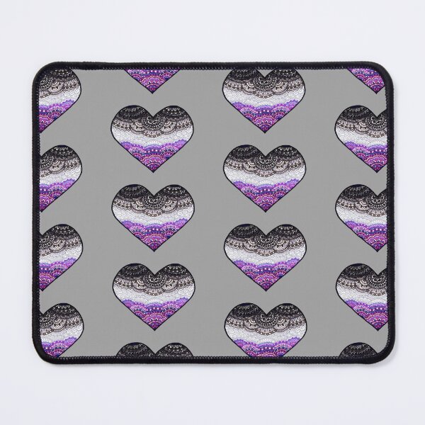 Item preview, Pride Collection: Asexual Pride Flag Heart Mandala designed and sold by GDiEDesigns.