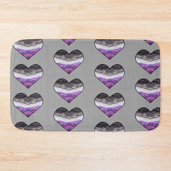 Item preview, Pride Collection: Asexual Pride Flag Heart Mandala designed and sold by GDiEDesigns.
