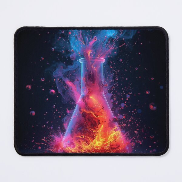 Item preview, Neon Chemical Explosion – Abstract Science Art designed and sold by Nela Creative Lab.