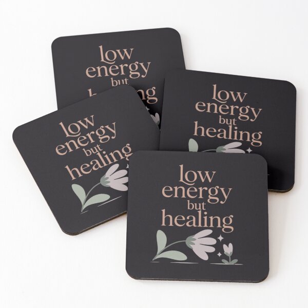 Item preview, Low Energy but Healing – Minimalist Emotional Quote designed and sold by maxiprom.