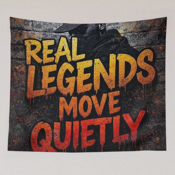 Item preview, Legends Move Quietly Graffiti designed and sold by adobtsony.