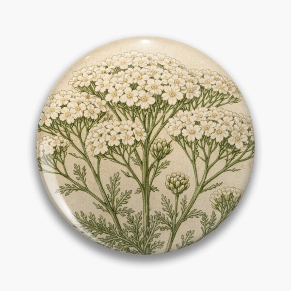Item preview, Vintage Yarrow Botanical Illustration - Achillea Millefolium Antique Herb Print designed and sold by Darlin8888.