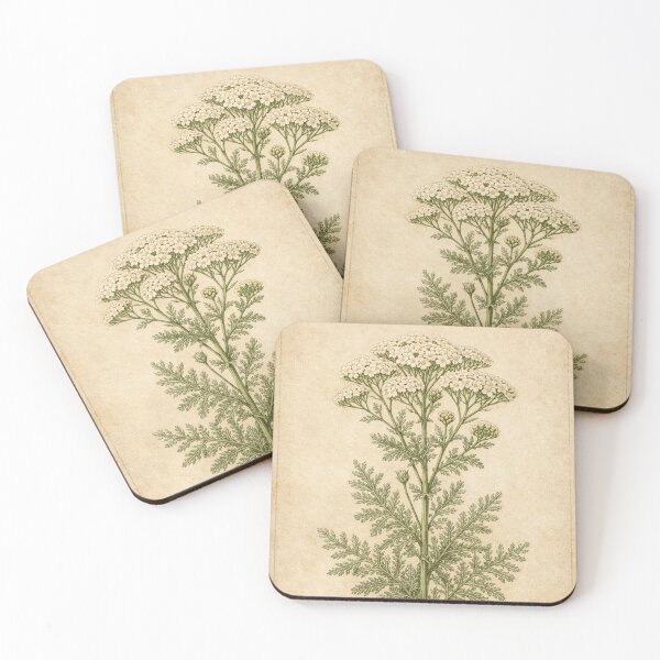 Item preview, Vintage Yarrow Botanical Illustration - Achillea Millefolium Antique Herb Print designed and sold by Darlin8888.