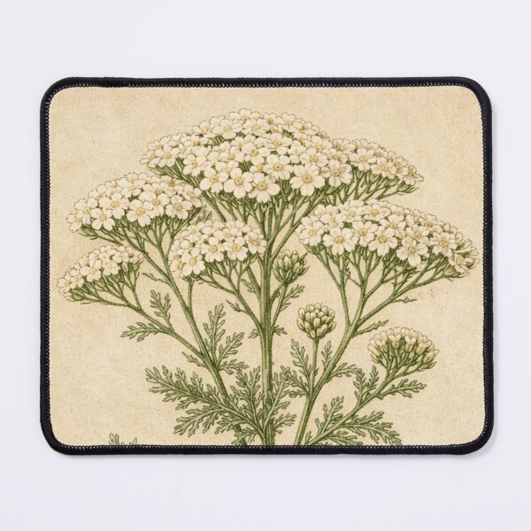 Item preview, Vintage Yarrow Botanical Illustration - Achillea Millefolium Antique Herb Print designed and sold by Darlin8888.
