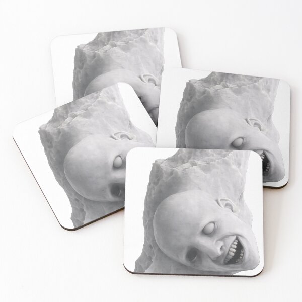 Item preview, DEATHLY HEAD OF HORROR IN MARBLE designed and sold by Unreasonableart.
