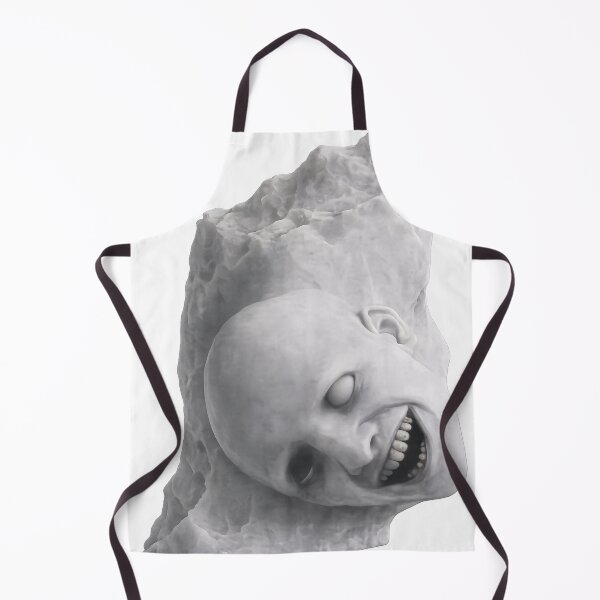 Item preview, DEATHLY HEAD OF HORROR IN MARBLE designed and sold by Unreasonableart.