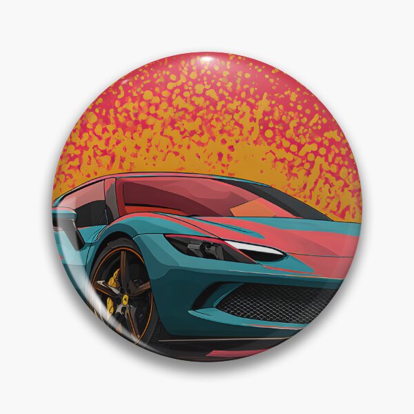 Item preview, Ferrari 296 GTB Modern Pop Art Supercar Design designed and sold by AutoPopStudio.