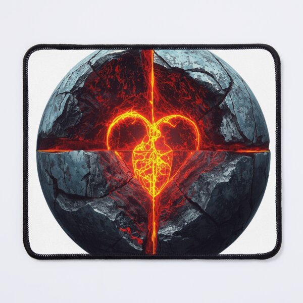 Item preview, Molten Core Heart – Volcanic Energy Art designed and sold by Nela Creative Lab.