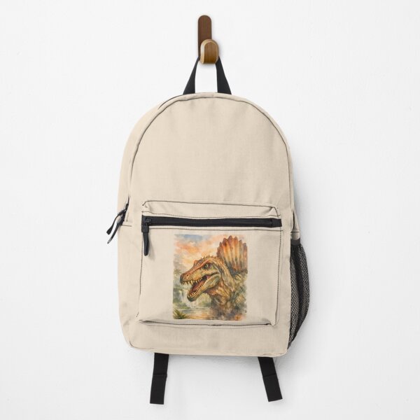 Item preview, Spinosaurus In A Prehistoric Jungle Watercolor Portrait designed and sold by KLArtzStore.