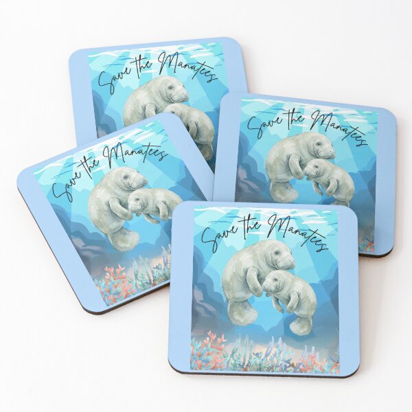 Item preview, Save the Manatees 2 designed and sold by ParkandPress.