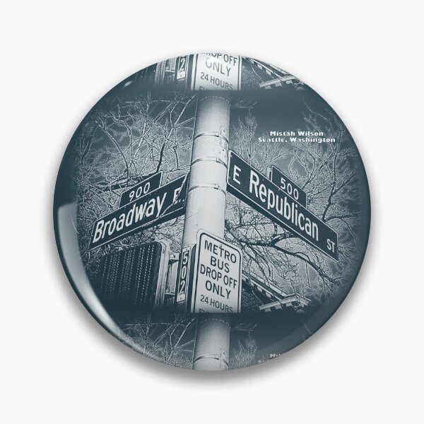 Item preview, Broadway & Republican Street, Seattle, WA (Spring 2026 Edition) designed and sold by The Street Sign Store.