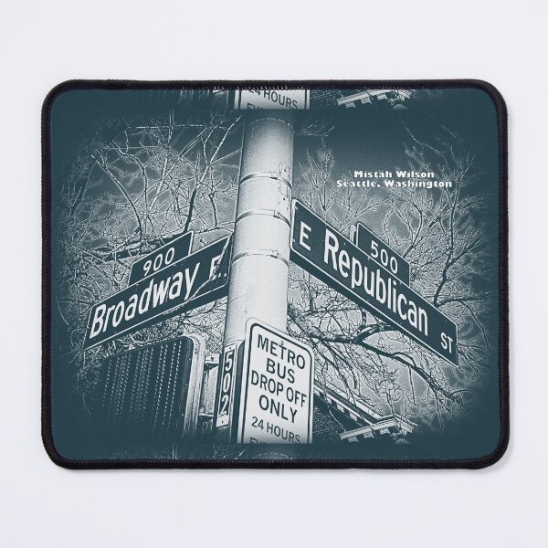 Item preview, Broadway & Republican Street, Seattle, WA (Spring 2026 Edition) designed and sold by The Street Sign Store.