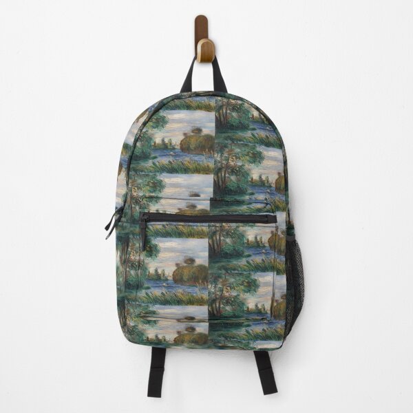 Item preview, River Landscape by Pierre-Auguste Renoir: Tranquil Impressionist River Scene designed and sold by artofuniverse.