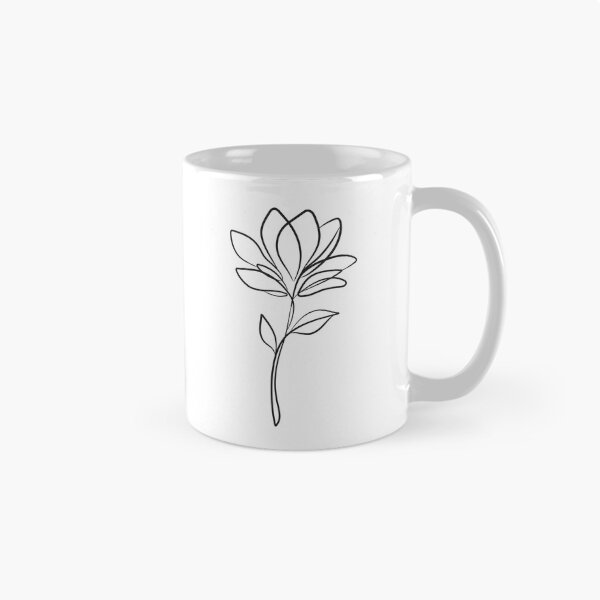 Item preview, Continuous Line Magnolia – Minimalist Flower Art designed and sold by Noyalita.