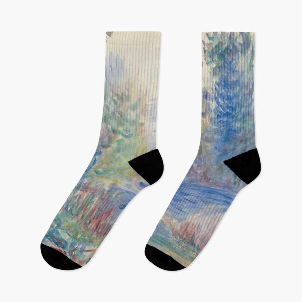 Item preview, River Landscape by Pierre-Auguste Renoir: Dreamy Impressionist River Poster designed and sold by artofuniverse.