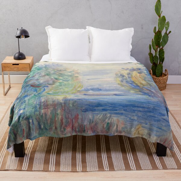 Item preview, River Landscape by Pierre-Auguste Renoir: Dreamy Impressionist River Poster designed and sold by artofuniverse.