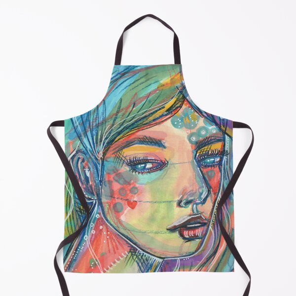 Item preview, Chromatic Mood - Colorful Mixed Media Portrait designed and sold by Kerravan.