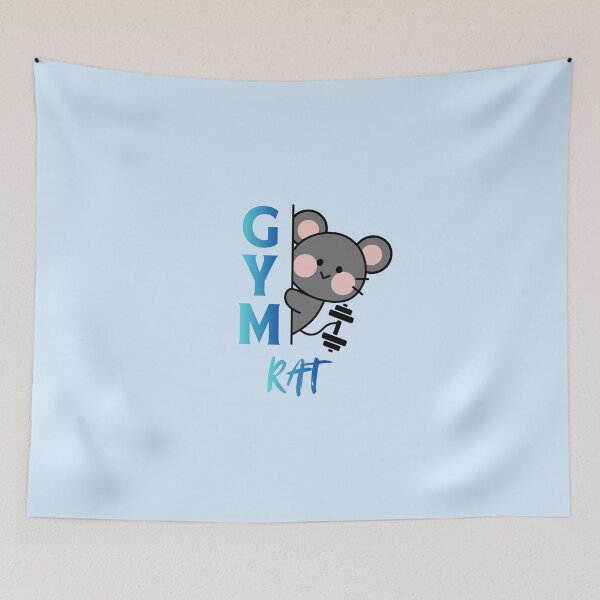Item preview, Cute Gym Rat – Funny Fitness Workout Design designed and sold by StrongEveryDayStore.