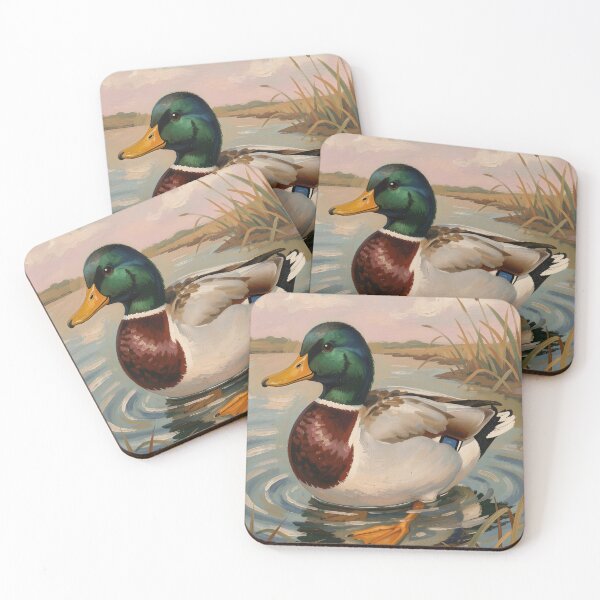 Item preview, Folk art duck painting designed and sold by Ponted.