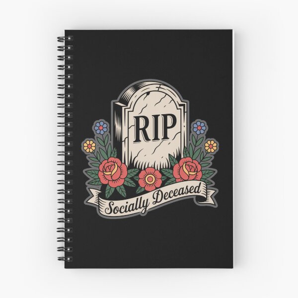 Item preview, RIP Socially Deceased Funny Introvert Design | Dark Humor Tombstone Graphic | Antisocial Gothic Humor Shirt designed and sold by SideEye Co.