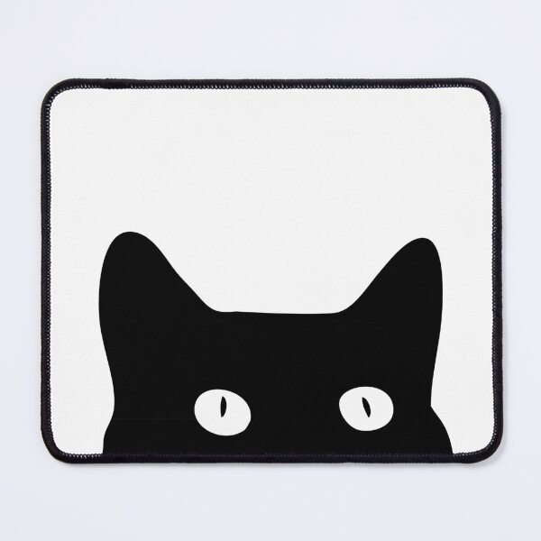 Item preview, Peeking Black Cat Minimalist Silhouette Art designed and sold by Good Sense.
