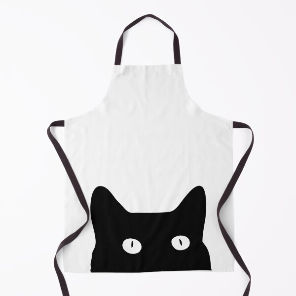 Item preview, Peeking Black Cat Minimalist Silhouette Art designed and sold by Good Sense.