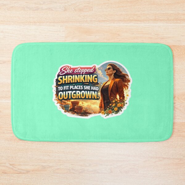 Item preview, She Stopped Shrinking To Fit Places Outgrown Empowerment Sticker designed and sold by Scro-Ciob-Shop.