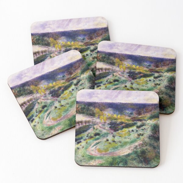 Item preview, Road at Wargemont by Pierre-Auguste Renoir: Luminous Impressionist Landscape Poster designed and sold by artofuniverse.