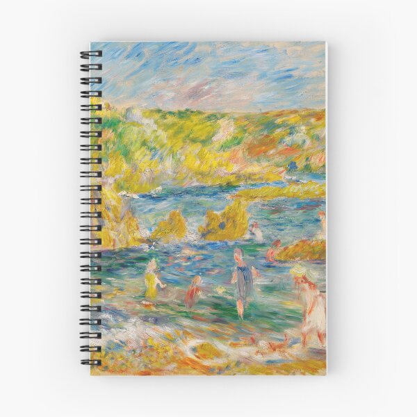 Item preview, Rochers De Guernesey Avec Personnages by Pierre-Auguste Renoir: Coastal Impressionist Poster designed and sold by artofuniverse.