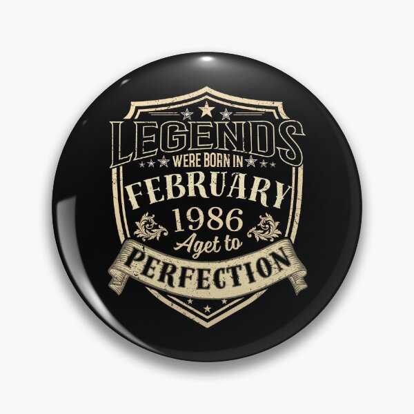 Item preview, Legends Born In February 1986 Aged To Perfection Vintage Birthday Gift designed and sold by MixedVibes Co..