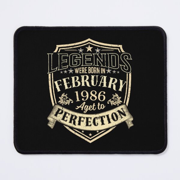 Item preview, Legends Born In February 1986 Aged To Perfection Vintage Birthday Gift designed and sold by MixedVibes Co..