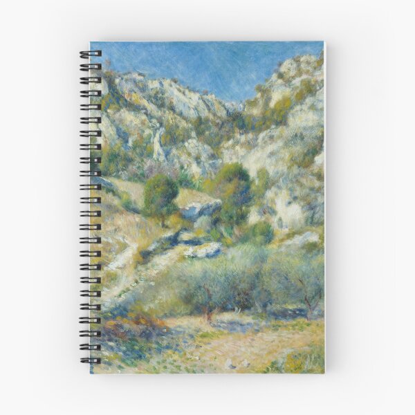 Item preview, Rocky Crags at Lestaque by Pierre-Auguste Renoir: Mediterranean Landscape Poster designed and sold by artofuniverse.