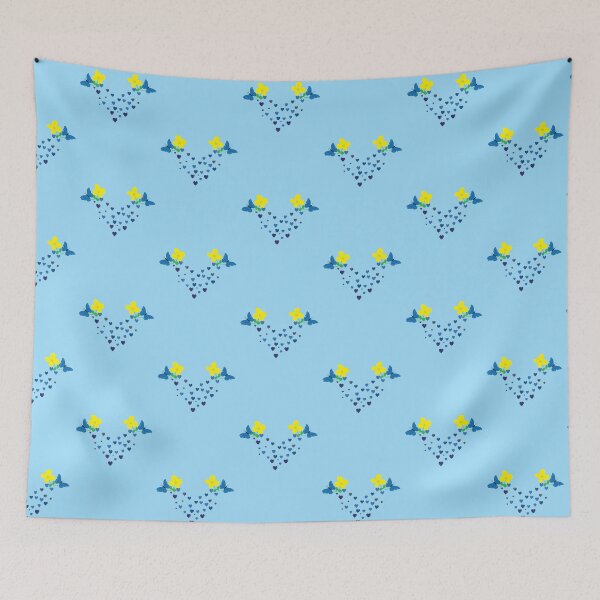 Item preview, Spring Floral Butterflies Rising Hearts designed and sold by PattersArt.