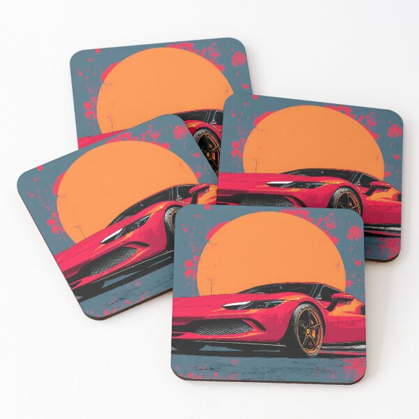 Item preview, Ferrari 296 GTB Contemporary Pop Art Car Print designed and sold by AutoPopStudio.