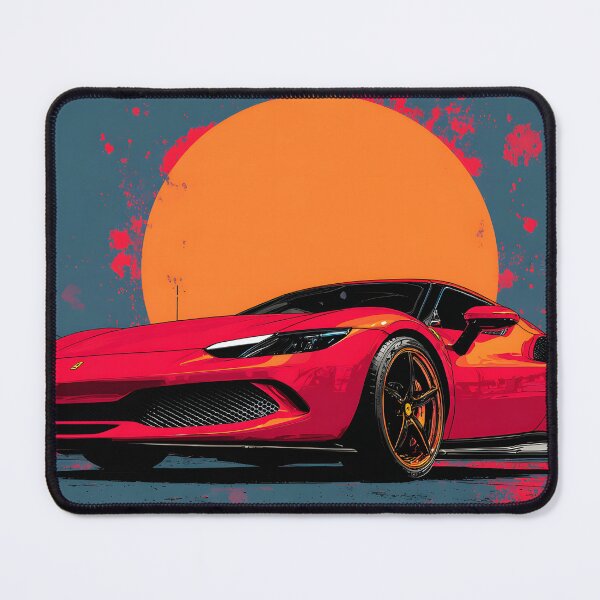 Item preview, Ferrari 296 GTB Contemporary Pop Art Car Print designed and sold by AutoPopStudio.