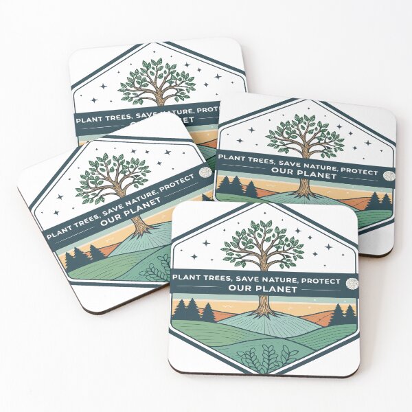 Item preview, Plant Trees Save Nature Protect Our Planet – Eco Earth Day Tree Illustration designed and sold by 19Beauty.
