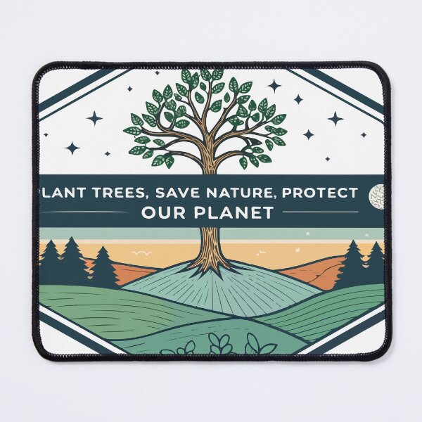 Item preview, Plant Trees Save Nature Protect Our Planet – Eco Earth Day Tree Illustration designed and sold by 19Beauty.