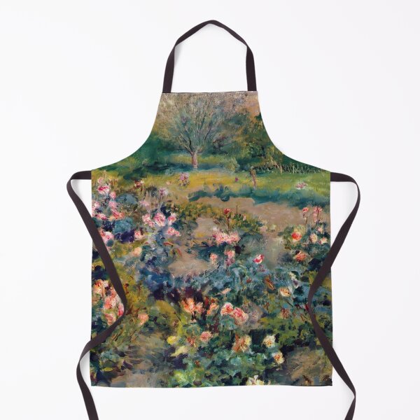 Item preview, Rose Garden by Pierre-Auguste Renoir: Romantic Impressionist Garden Fine Art Print designed and sold by artofuniverse.