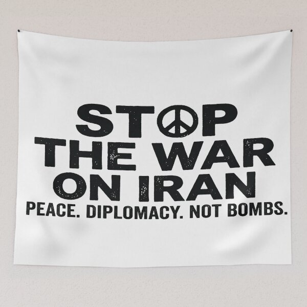 Item preview, Stop The War On Iran - Peace Diplomacy Not Bombs designed and sold by Owcomm.