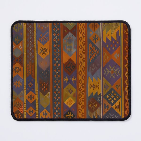 Item preview, Moroccan Berber Kilim Geometric Tribal Pattern Textile Design designed and sold by PinUpPizzazz.