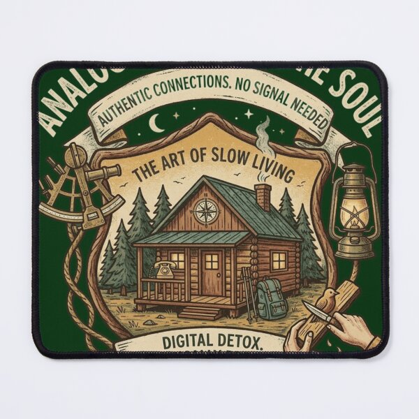 Item preview, Analog Habits for the Soul - Slow Living & Chronically Present Vintage Graphic designed and sold by FarDesign.