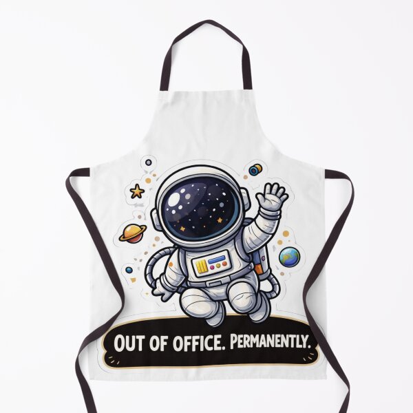 Item preview, Out Of Office Permanently Astronaut Sticker designed and sold by MarchyStudio.