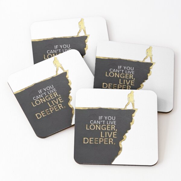 Item preview, Live Deeper Inspirational Life Quote designed and sold by Bindoshop.