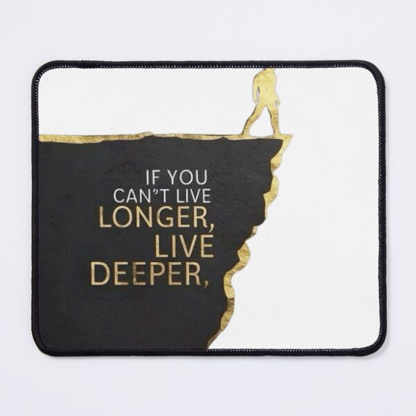 Item preview, Live Deeper Inspirational Life Quote designed and sold by Bindoshop.