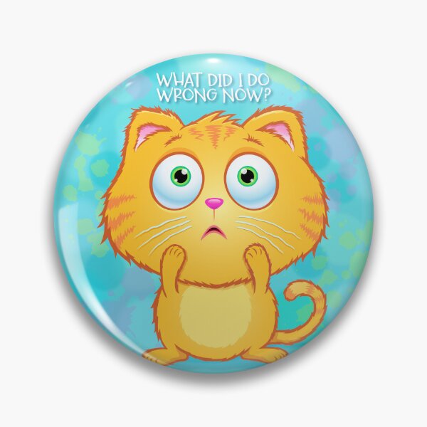 Item preview, Worried Cat - What Did I Do Wrong Now? designed and sold by RodSavely.